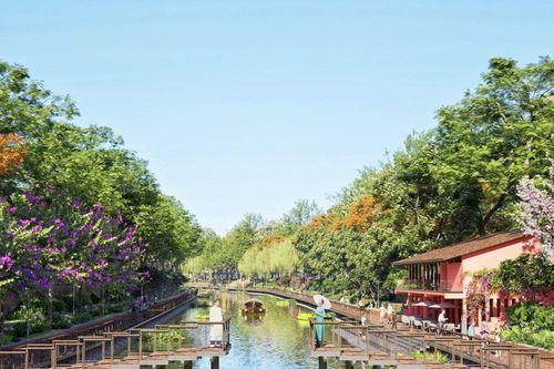 Phối cảnh Công viên sông Tô Lịch lấy cảm hứng từ cây đa, bến nước, sân đình