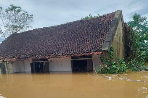 Trọn một xã tại Nghệ An chìm sâu trong lũ