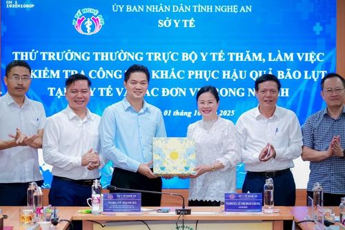 Thứ trưởng Thường trực Bộ Y tế làm việc cùng ngành Y tế Nghệ An