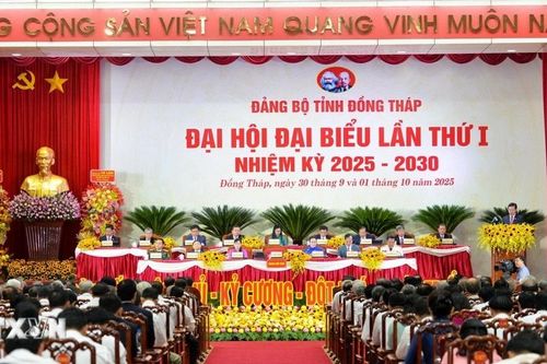Khai mạc Đại hội đại biểu Đảng bộ tỉnh Đồng Tháp lần thứ nhất