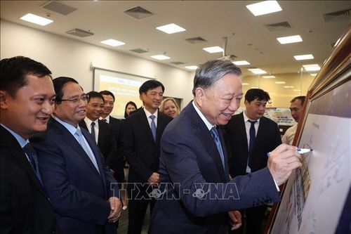 Tổng Bí thư Tô Lâm dự Lễ hưởng ứng Ngày hội đổi mới sáng tạo Quốc gia năm 2025