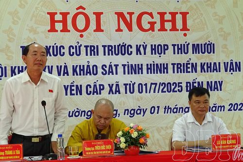 Đại biểu Quốc hội tỉnh tiếp xúc cử tri xã Mường Chà và Mường Tùng