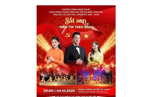 Chương trình nghệ thuật đặc biệt 'Sắt son niềm tin theo Đảng' sẽ diễn ra vào tối 4-10