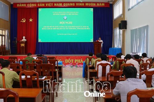 Hội nghị chuyên đề về quản lý, bảo vệ rừng căm xe tại xã Tây Ninh Hòa
