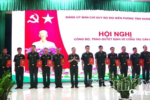 Bộ đội Biên phòng tỉnh Khánh Hòa điều động, bổ nhiệm 39 cán bộ, sĩ quan