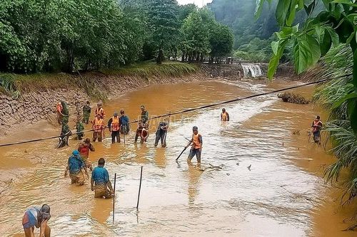 Xã Bảo Thắng: Vỡ ao cá làm 1 người chết, 1 người mất tích và 2 người bị thương
