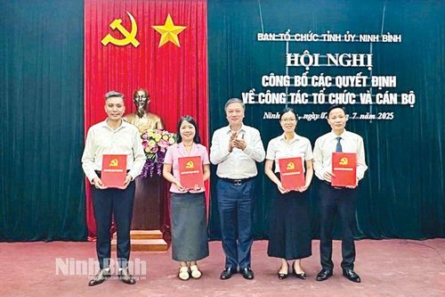 Ngành Tổ chức xây dựng Đảng Ninh Bình: Đoàn kết, đổi mới, sáng tạo, nỗ lực hoàn thành xuất sắc nhiệm vụ