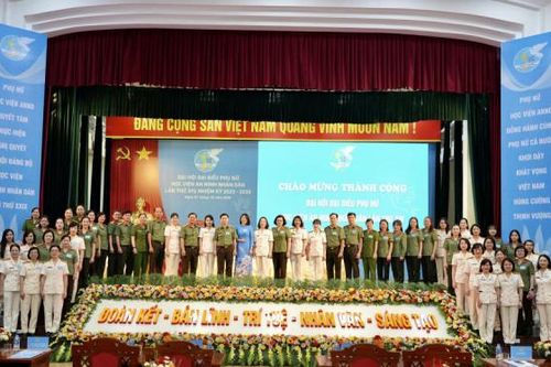 Hội phụ nữ Học viện ANND tiếp tục là điểm sáng tiêu biểu trong phong trào phụ nữ CAND