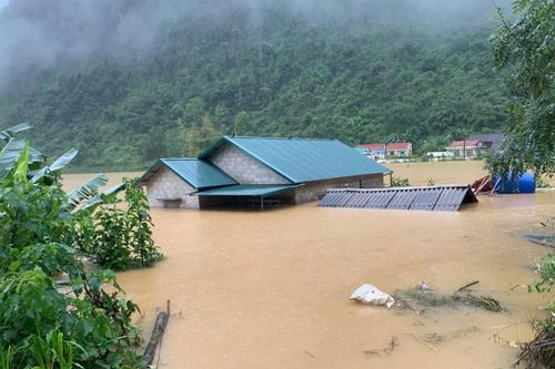 Xã Trà Lĩnh 1 người tử vong, hàng trăm hecta hoa màu bị ngập úng