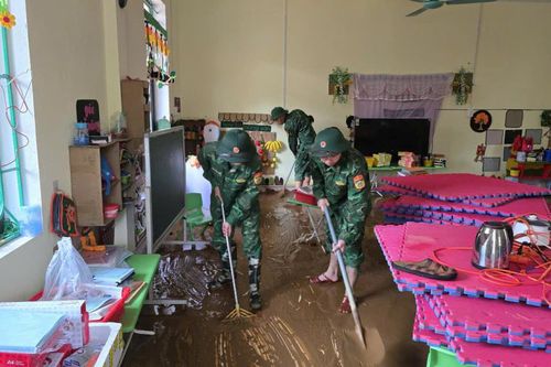 Hai xã biên giới Xuân Trường và Phục Hòa tập trung khắc phục hậu quả mưa lũ