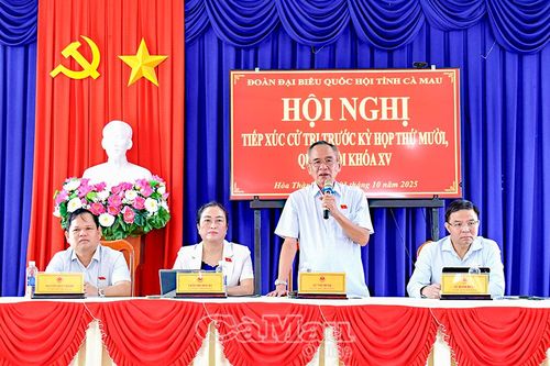 Trưởng Đoàn ĐBQH tỉnh tiếp xúc cử tri trước Kỳ họp thứ 10