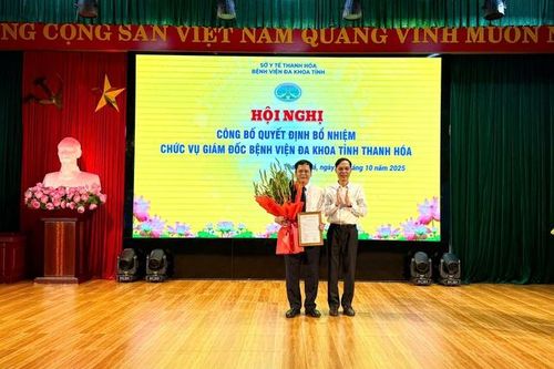 Công bố Quyết định bổ nhiệm Giám đốc Bệnh viện Đa khoa tỉnh Thanh Hóa