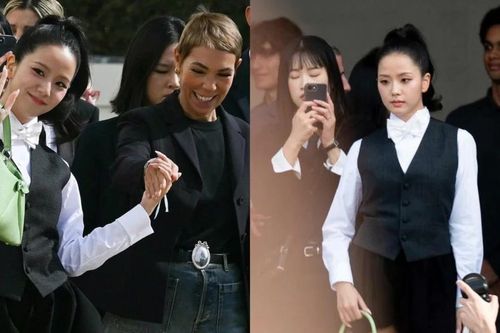 Jisoo tại show Dior: Hớn hở ôm 'chị Tư' Wednesday, không mặc váy xanh là 'chiêu PR'?