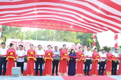 Khánh thành công trình cải tạo, nâng cấp khu mộ liệt sĩ Thành phố Hà Nội tại Nghĩa trang liệt sĩ Quốc gia Trường Sơn