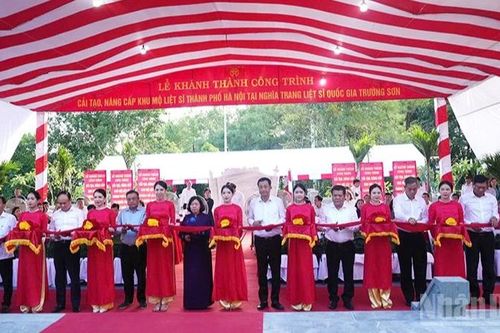 Khánh thành Dự án Cải tạo, nâng cấp Khu mộ liệt sĩ thành phố Hà Nội tại Nghĩa trang Liệt sĩ quốc gia Trường Sơn