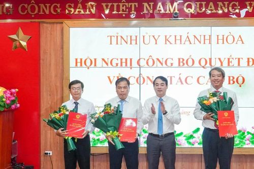 Khánh Hòa: Điều động, bổ nhiệm nhiều cán bộ chủ chốt