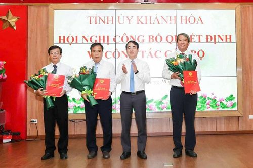 Khánh Hòa điều động, bổ nhiệm loạt cán bộ lãnh đạo, quản lý