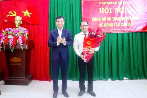 Ông Trần Tiến Đông được bổ nhiệm Giám đốc Ban quản lý dự án tỉnh Đắk Lắk