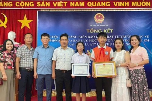 Học sinh Nghệ An giành nhiều giải thưởng tại Cuộc thi sáng kiến về phòng, chống bạo lực học đường