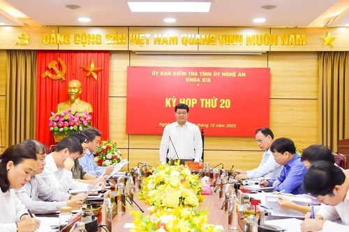 Dấu ấn nhiệm kỳ trong công tác kiểm tra, giám sát của Đảng bộ tỉnh Nghệ An