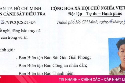 Truy nã đối tượng có hành vi 'Giao cấu với người từ đủ 13 tuổi đến dưới 16 tuổi'