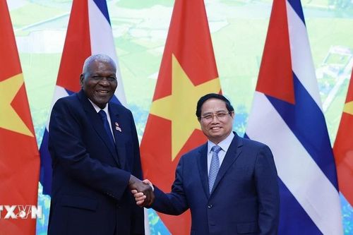 Thủ tướng Phạm Minh Chính hội kiến Chủ tịch Quốc hội Cuba