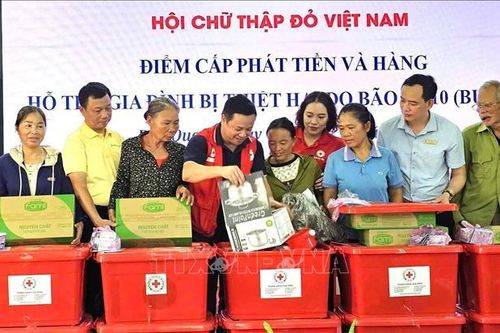 Trung ương Hội Chữ thập đỏ Việt Nam cứu trợ khẩn cấp đợt 2 cho đồng bào vùng lũ