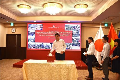 Đại sứ quán Việt Nam tại Nhật Bản phát động ủng hộ người dân trong nước bị thiệt hại do mưa bão