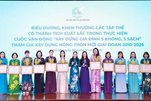 Tuyên dương 84 tập thể, cá nhân điển hình thực hiện Cuộc vận động 'Xây dựng gia đình 5 không, 3 sạch', Chương trình 'Mẹ đỡ đầu'
