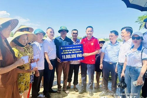 Hiệp hội Doanh nghiệp TP Thanh Hóa chia sẻ khó khăn với người dân vùng lũ