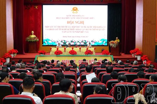 Đại biểu Quốc hội tỉnh tiếp xúc cử tri xã Na Sang và phường Mường Thanh