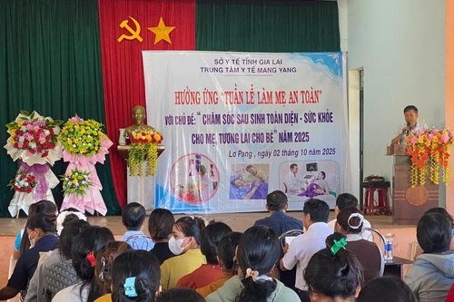 Xã Lơ Pang phát động Tuần lễ làm mẹ an toàn