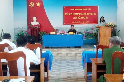 Đại biểu Quốc hội tỉnh Khánh Hòa tiếp xúc cử tri xã Bác Ái