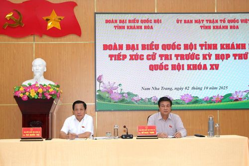Đại biểu Quốc hội tỉnh Khánh Hòa tiếp xúc cử tri phường Nam Nha Trang