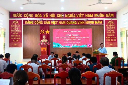 Hội nghị Đảng ủy xã Diên Điền lần thứ 3