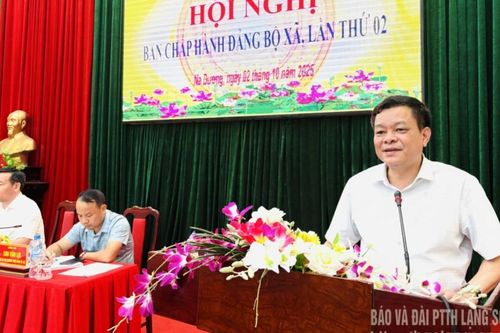 Ban Chấp hành Đảng bộ xã Na Dương tổ chức hội nghị lần thứ 2, nhiệm kỳ 2025 - 2030
