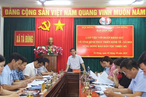 Khảo sát kinh tế - xã hội vùng dân tộc thiểu số tại Tà Đùng