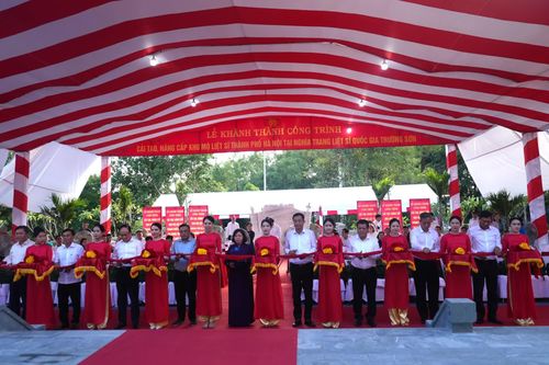Khánh thành Dự án cải tạo, nâng cấp khu mộ liệt sĩ thành phố Hà Nội tại Nghĩa trang liệt sĩ Quốc gia Trường Sơn
