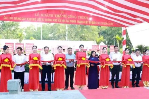 Khánh thành Khu mộ liệt sĩ Hà Nội tại Trường Sơn