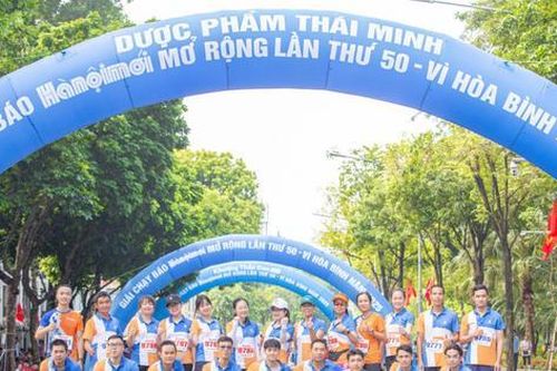 Dược phẩm Thái Minh đồng hành cùng chung kết Giải chạy Báo Hànôịmới mở rộng lần thứ 50 - Vì hòa bình