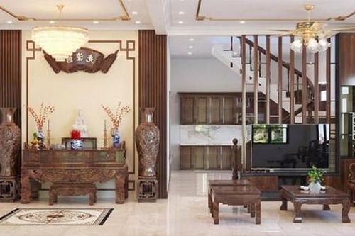 Cách thiết kế và bố trí phòng thờ kết hợp với phòng khách chuẩn phong thủy