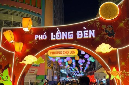 TP.HCM: Phố lồng đèn 'bật mood' lung linh, sẵn sàng đón khách chơi Tết Trung thu