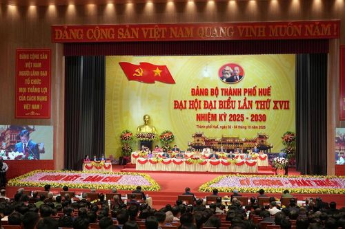 Khai mạc Đại hội đại biểu Đảng bộ TP Huế lần thứ XVII