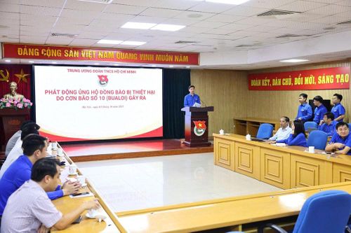 Trung ương Đoàn phát động ủng hộ người dân khắc phục khó khăn sau bão số 10