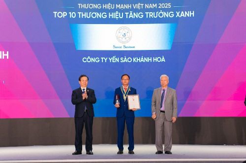Yến sào Khánh Hòa được vinh danh Thương hiệu tăng trưởng xanh 2025