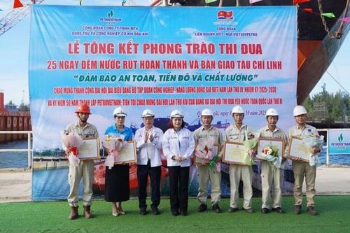 Bàn giao tàu Chí Linh đúng tiến độ, an toàn, chất lượng