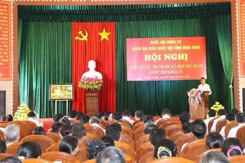 Cử tri Ninh Bình kiến nghị nhiều vấn đề dân sinh thiết thực