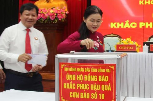 HĐND tỉnh Đồng Nai phát động ủng hộ đồng bào khắc phục hậu quả bão số 10