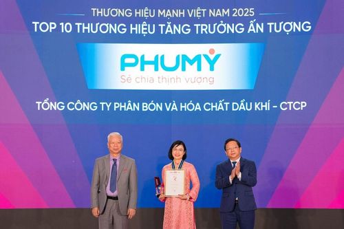 Phú Mỹ - PVFCCo xuất sắc tiếp tục đạt danh hiệu kép Top 50 Thương hiệu Mạnh và Top 50 Công ty kinh doanh hiệu quả nhất 2025