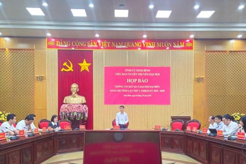 Họp báo thông tin kết quả Đại hội đại biểu Đảng bộ tỉnh Ninh Bình lần thứ I, nhiệm kỳ 2025 - 2030